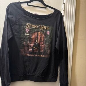 Stony Hill Damien Marley Jr Gong Fall 2017 Tour Black Long Sleeve Women’s Shirt